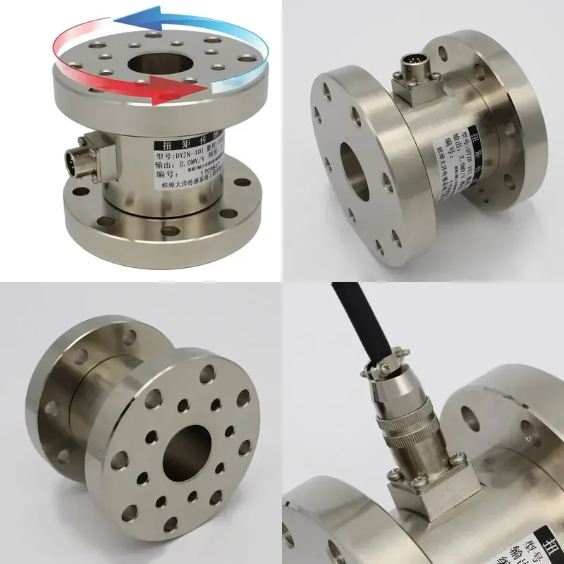 Flange Type Static Torsion Torque Sensor High Precision Load Cell for Torque Tester Industrial Measurement