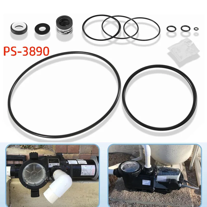 O-Ring Rebuild Repair Kit PS-3890 Shaft Seal for Jandy,Zodiac,FloPro&VS FloPro,FHPF, FHPM Pool Pump Seal Gasket