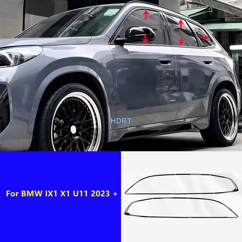 

Защитная пленка для стайлинга автомобиля, аксессуары для украшения, внешняя наклейка, дверное окно, боковое стекло, накладка, подходит для BMW IX1 X1 U11 2023 +