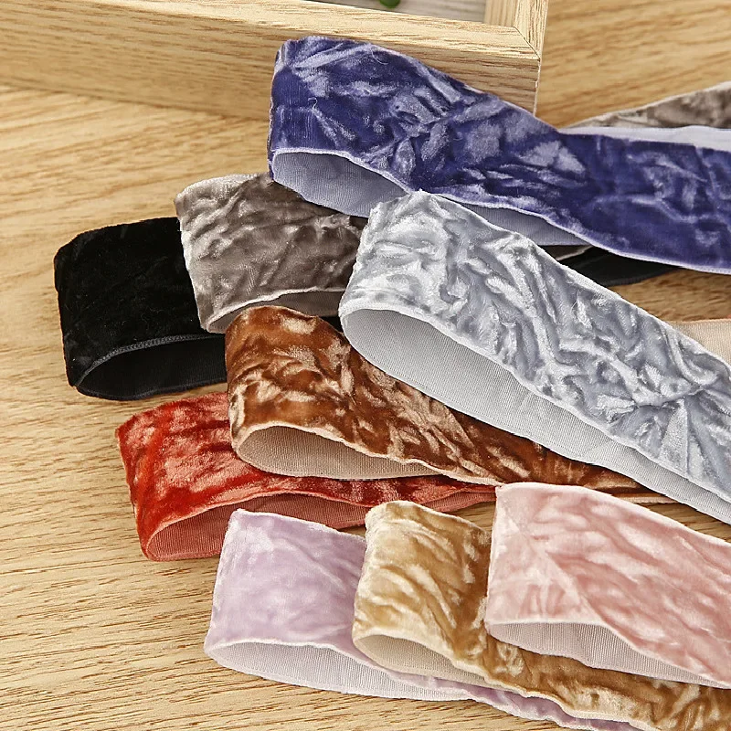 Velvet Cotton Polyester Ribbon Winter Fabric For DIY Handmade Crafts Hair Accessories Material Gift Packing 10mm 15mm 25mm 38mm