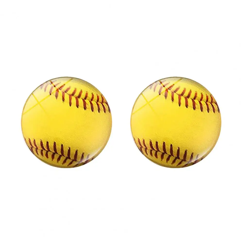 

Colorful Ball-shaped Magnet Fridge Magnetic Decoration Sports Enthusiasts' Delight Mini Rugby Football Baseball for Microwave