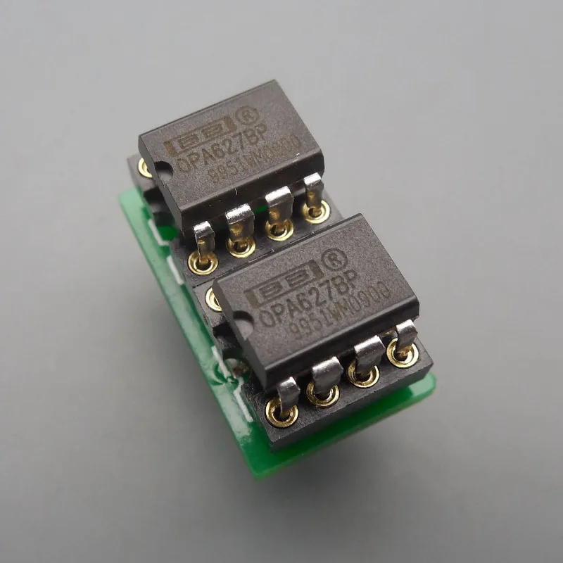 OPA627BP in-line single-to-double amplifier, made in Taiwan, classic origin, paired with the same number