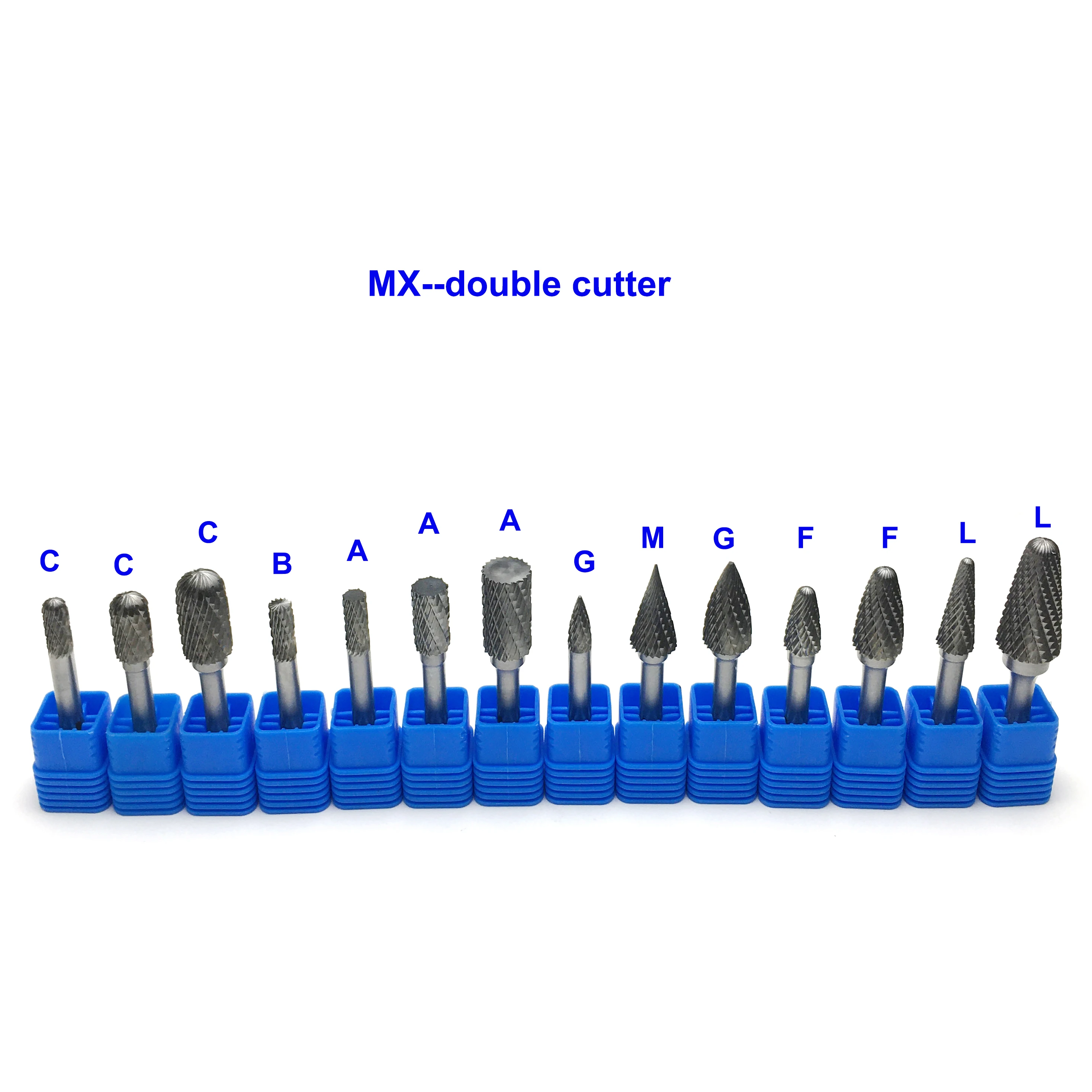 double cutter  head A Type carbide rotory burrs