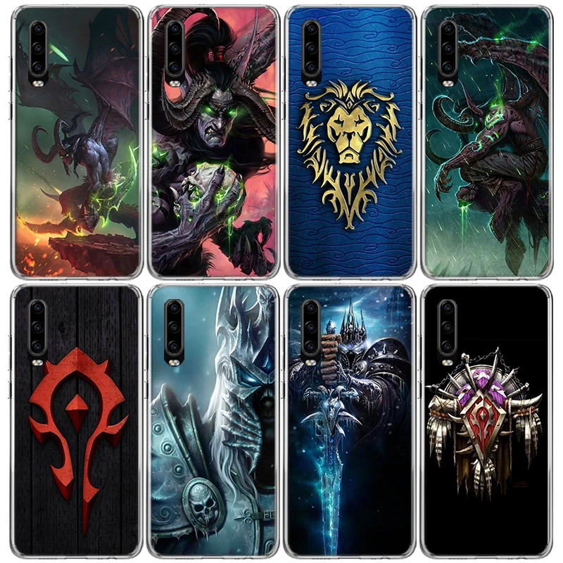 W-World Of W-Warcraft W-Wow Phone Case For Huawei P40 P30 P20 P10 Lite Mate 10 20 Pro Y5 Y6 Y7 Y9S P Smart Silicone Shell Print