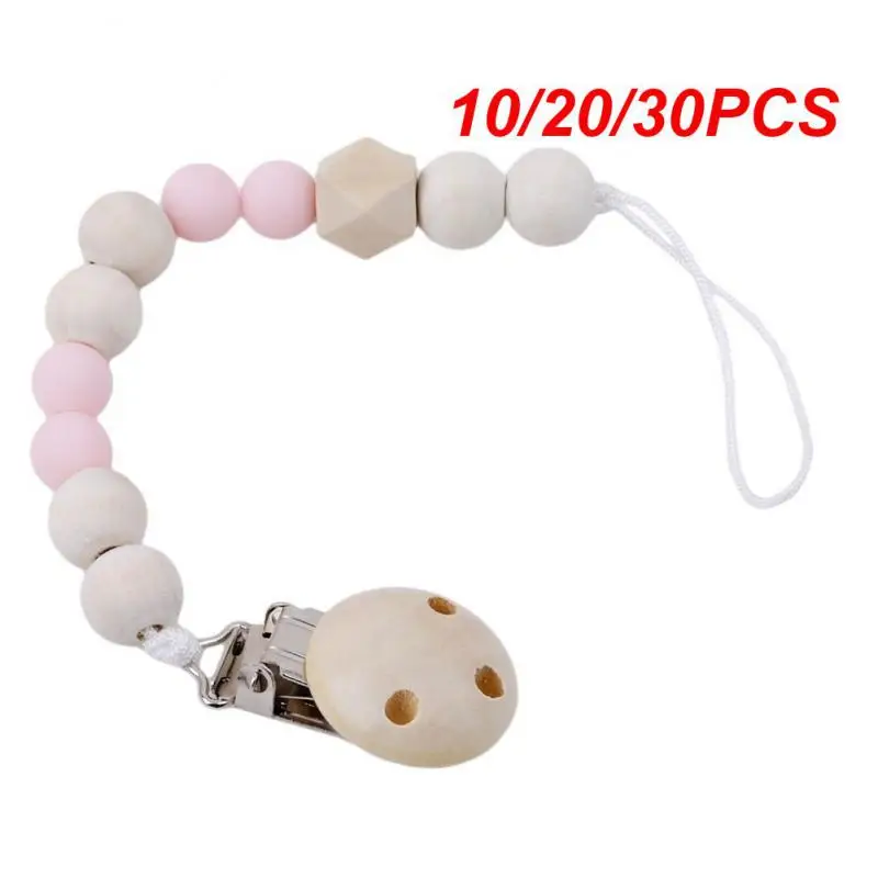 10/20/30PCS Pacifier Clip Chain Moderate Length Pacifier Clip Not Harm The Baby Retro Simplicity Baby Toy Accessories