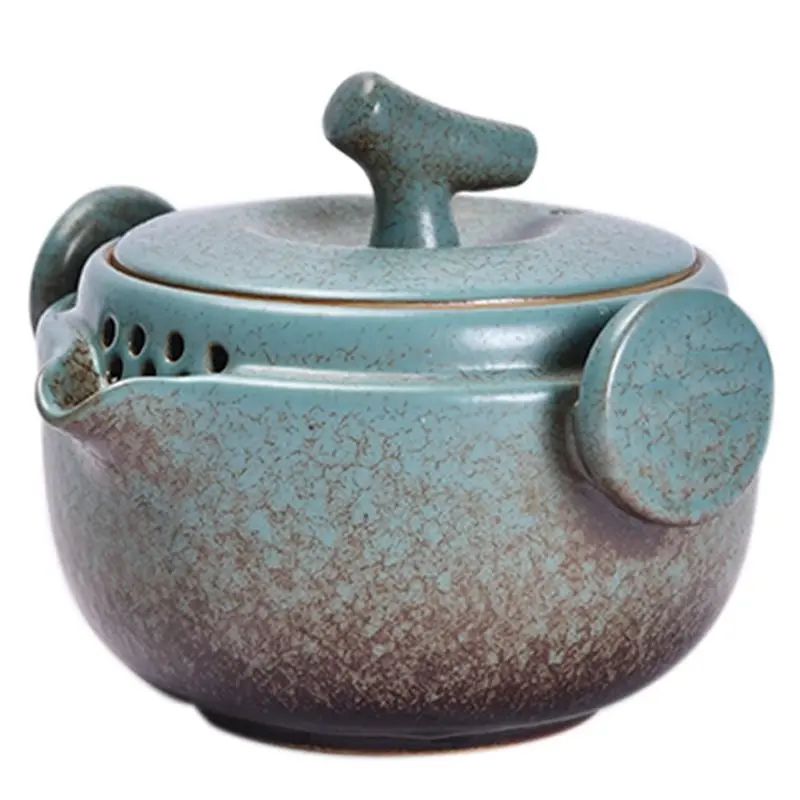 

AC23-Handmade Teapot And Tea Cup Set For Travel, Office, Living Room, Camping - Portable And Gift