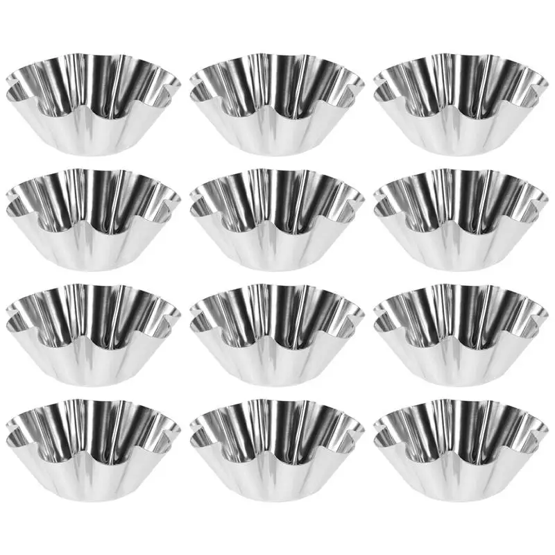 

Stainless steel chrysanthemum cake tart mold Tart Pans Lovely Tart Muffin Cups Non-stick Tart Pans Tart for Kitchen Restaurant