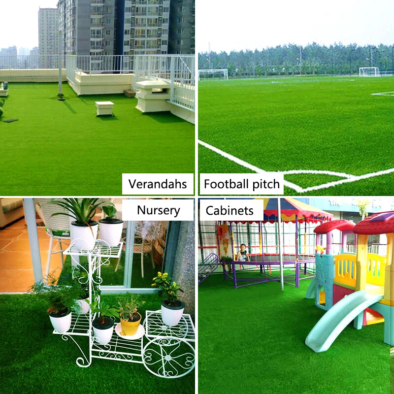 Eco-Friendly 35mm Pile Height Artificial Grass 30mm/40mm Landscaping Synthetic Turf Lawn for Indoor Soccer Sports Floor