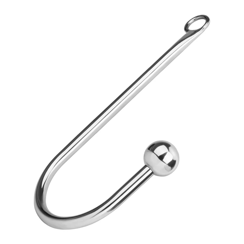 Metal Anal Hook/Beads Head Butt Plug Upgrade Dilator Prostate Massager Chastity Stainless Steel Anus Bondage Sex Toys