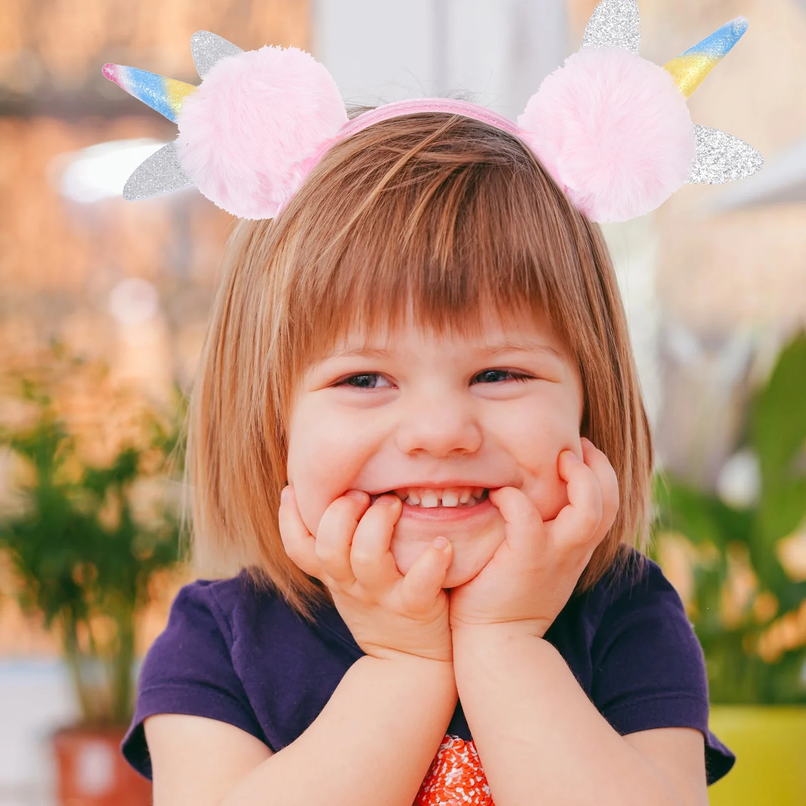 

2Pcs Unicorn Hair Hoops Creative Girl Headbands Lovely Birthday Party Festival Cosplay Accessories Unicorn Hair Hoops