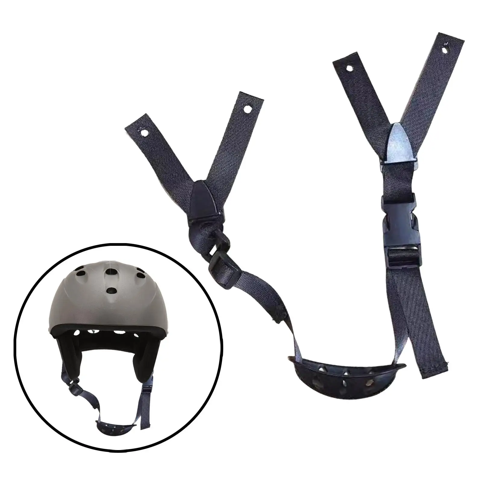 5X Helmet Chin Strap Adjustable Strap Bike Helmet ABS Chin Cup