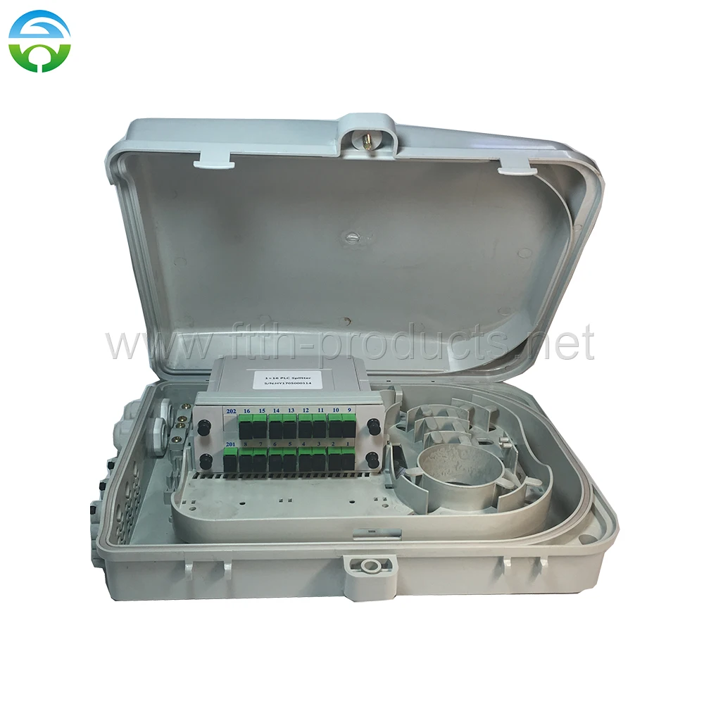 

10pcs 24 Core FTTH Terminal Box With 1X16 PLC Splitter HY-20-T24B