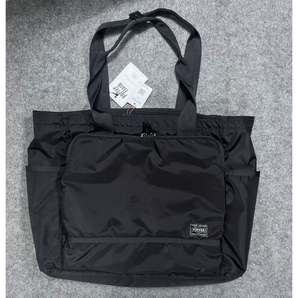 Porter Men Business Laptop Bag Portable Large Capacity Handbag Multifunctional Travel Office School Notebook Storage Hand Bag
