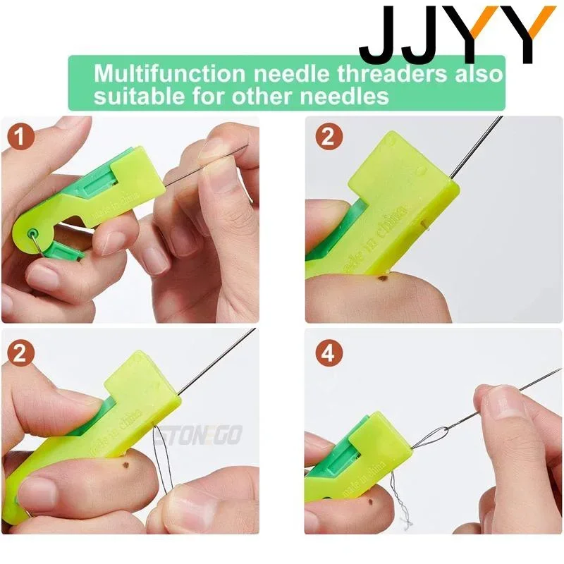 JJYY 10Pcs Threader Elderly Guide Needle Easy Device Automatic Thread Sewing Sewing Machine Needles Automatic Needle Threader