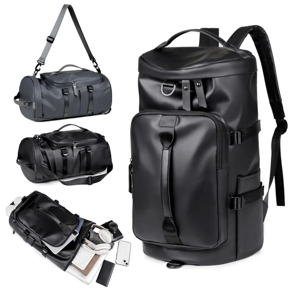 

Black/Gray Gym Bag Large Capacity Wet & Dry Separation Storage Backpack Storage Shoes Lightweight Sports Bag AVA309