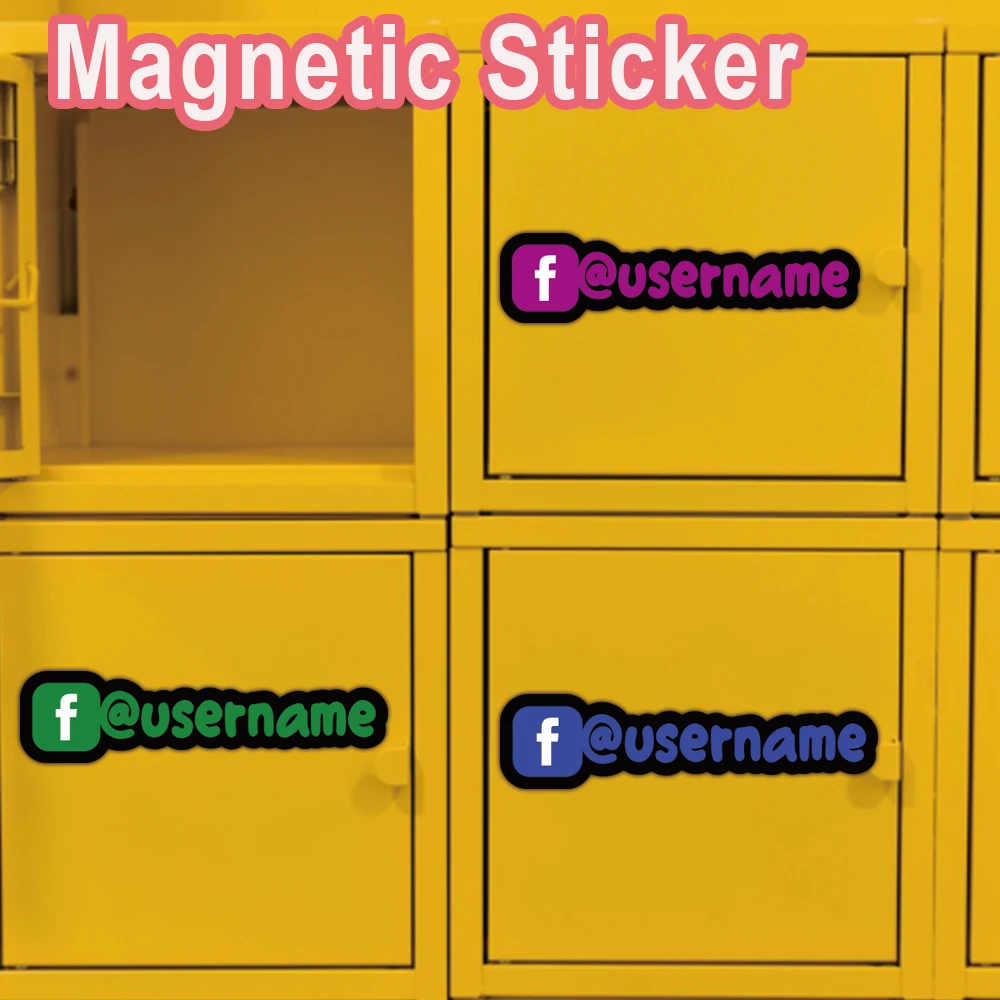1pc Newest Social media Custom Poster Magnetic Car Assessoires Custom Poster Styling Engine Hood Motorcycle Decal Decor