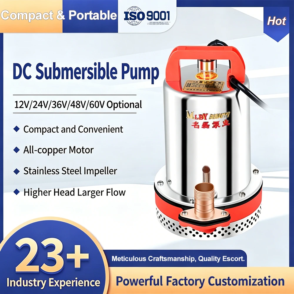 12V/24V/36V/48V DC Submersible Pumps,Small Electric Vehicle Water Pumps, Suitable Household Water Collection,and Garden Watering