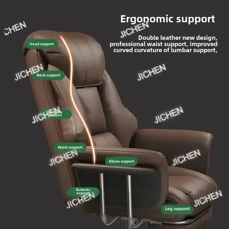 ZQT Home Office Chair Ergonomic Task Chairs With Wheels PU Leather Computer Desk Chair Executive Chair Swivel Rolling For Adult