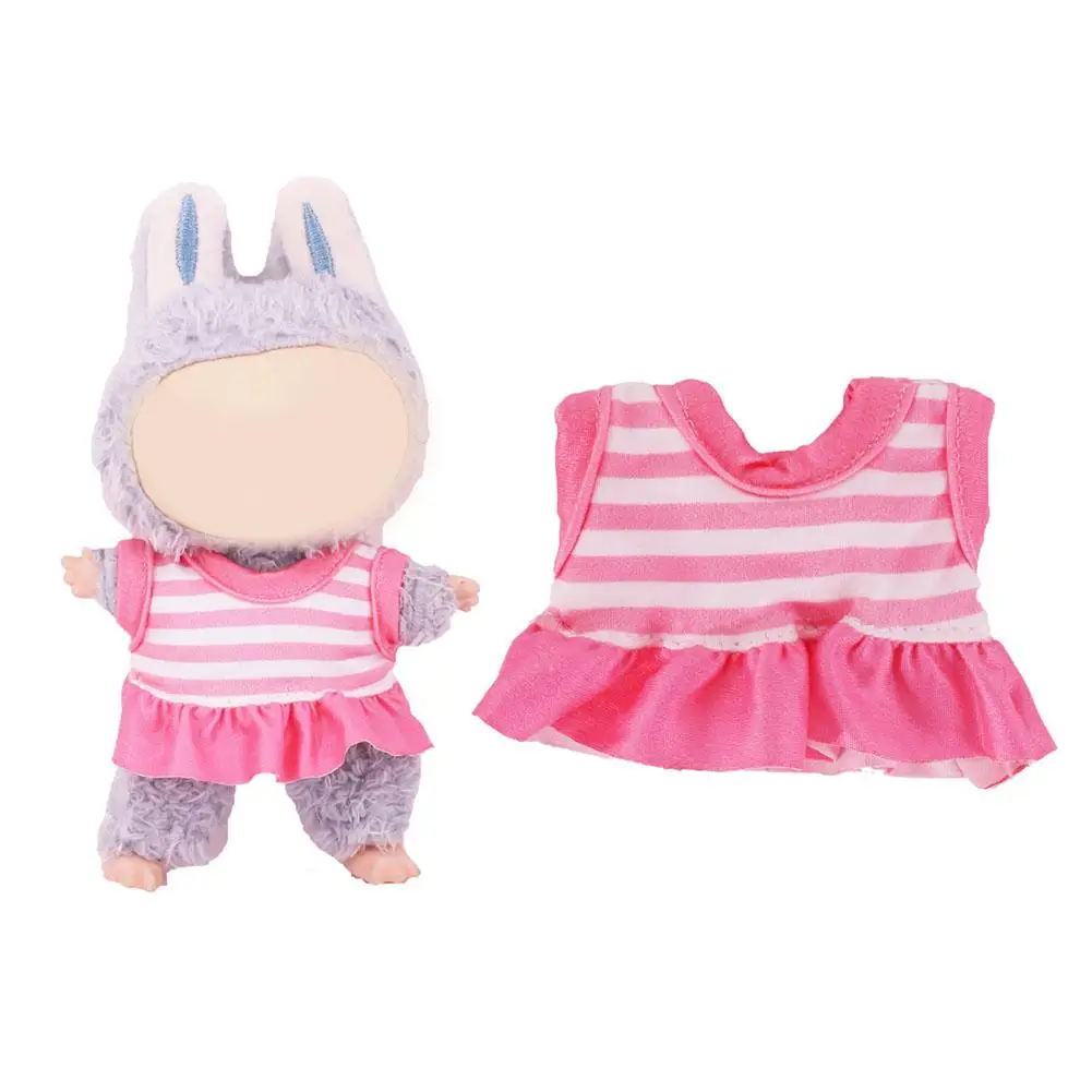 17cm Doll's Clothes For Labubu Cute Mini Swimsuit Outfit Clothing Accessories Holiday Gifts For Labubu Doll Changing Clothes
