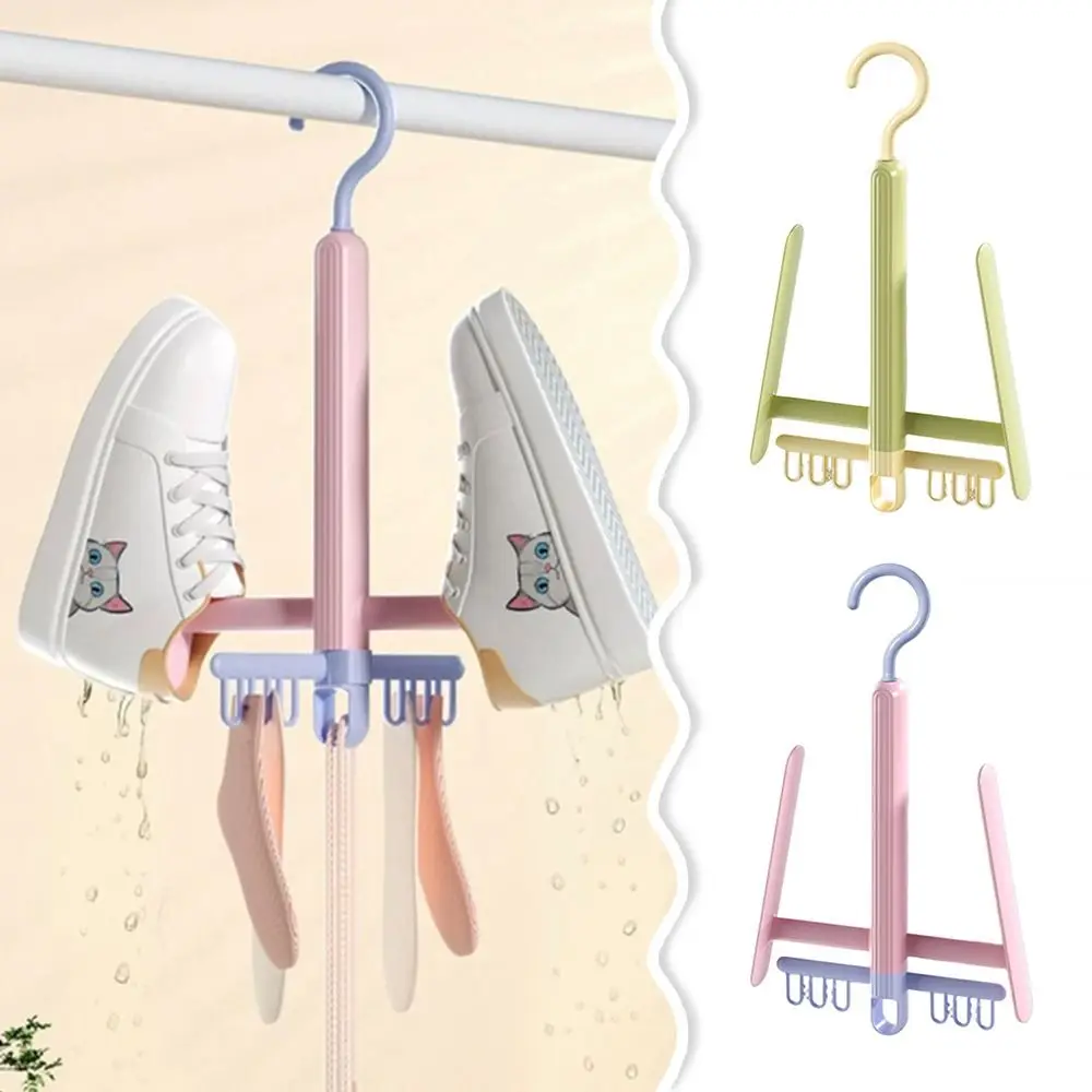 Langlebiges 360° °   Rotation Schuh Trocknen Rack Winddicht Hängen Trocknen Schuh Haken mit Trocknen Clip Schuh Rack