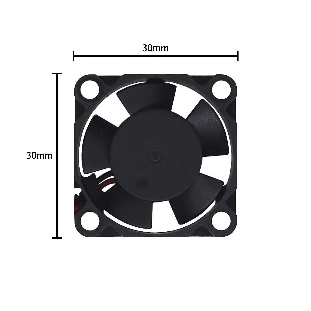 3d printer part fan 3010 2pins 30mm 30x30 x10 mm 3cm graphics card fan DC 5V / 12V / 24V 3010 2P 1pcs image 4