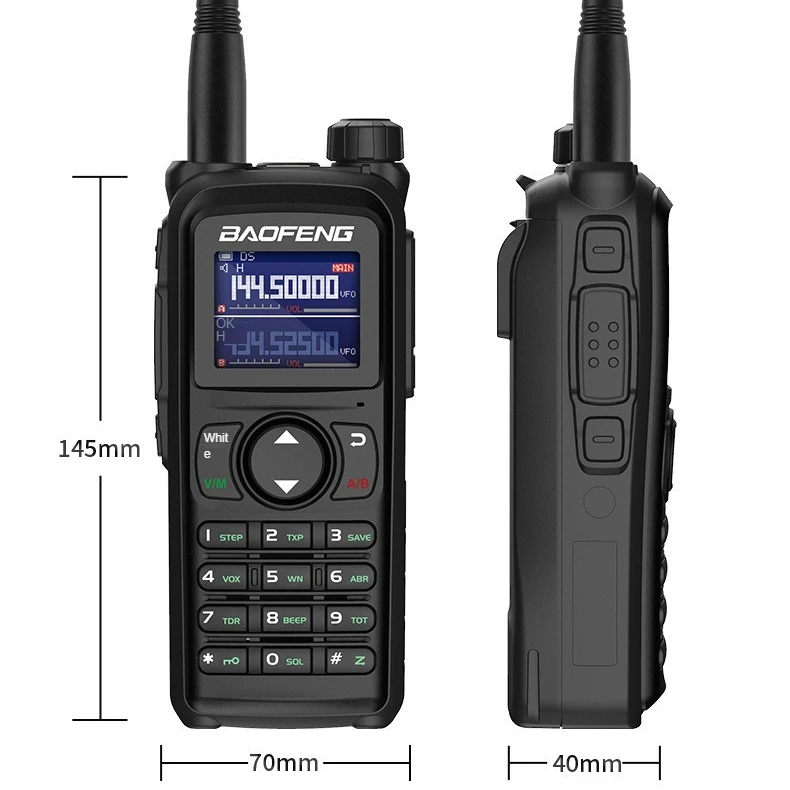 Baofeng UV-28L déterminer la radio-haute puissance, charge de type C, couplage mort en un clic, parfait pour l'aventure en plein air