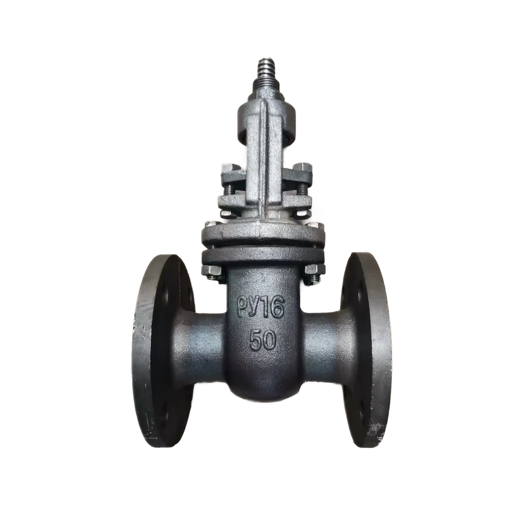 Задвижка клиновая фланцевая чугунная WCB DN100 PN16 для систем водоснабжения, сертифицированная по ГОСТу, с ручным управлением, соответствующая российским стандартам