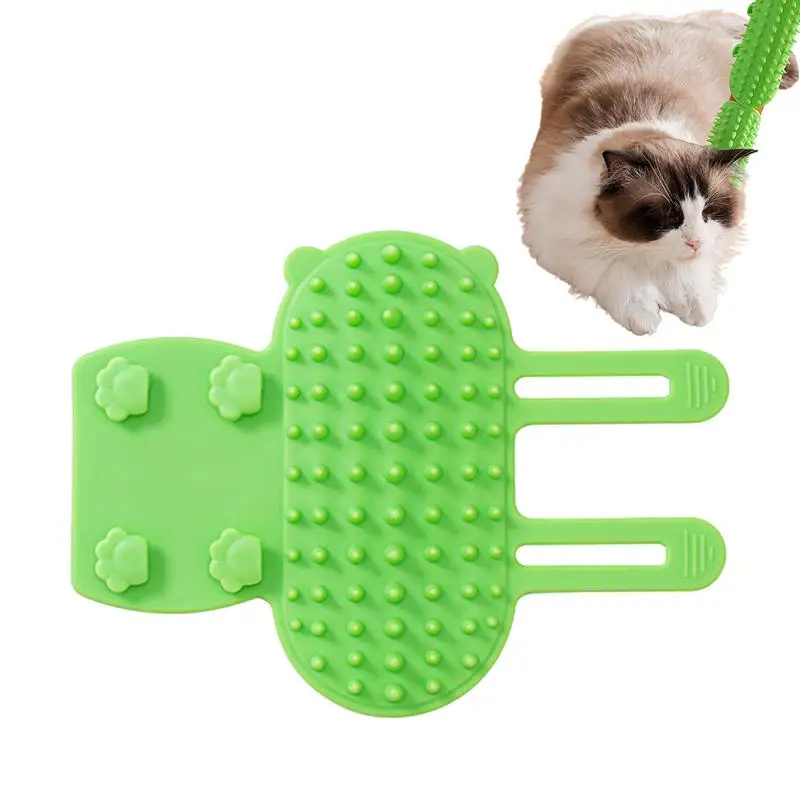 Tickling Comb Pet Brush Corner Tickling Brush Scratcher For Cat Multi-Functional Self-Cleaning Cat Brush Toy For Installing On