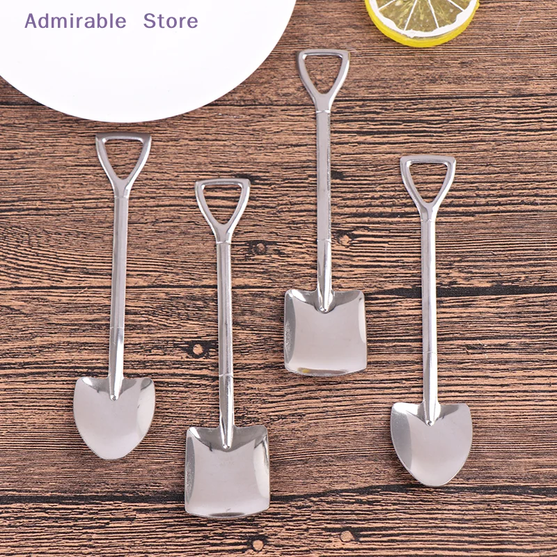 Cartoon Kid's Dessert Fork Ice Cream Stirring Teaspoon for Cake Coffee Fruit Cute Doughnut-Shaped Stainless Steel Spoon