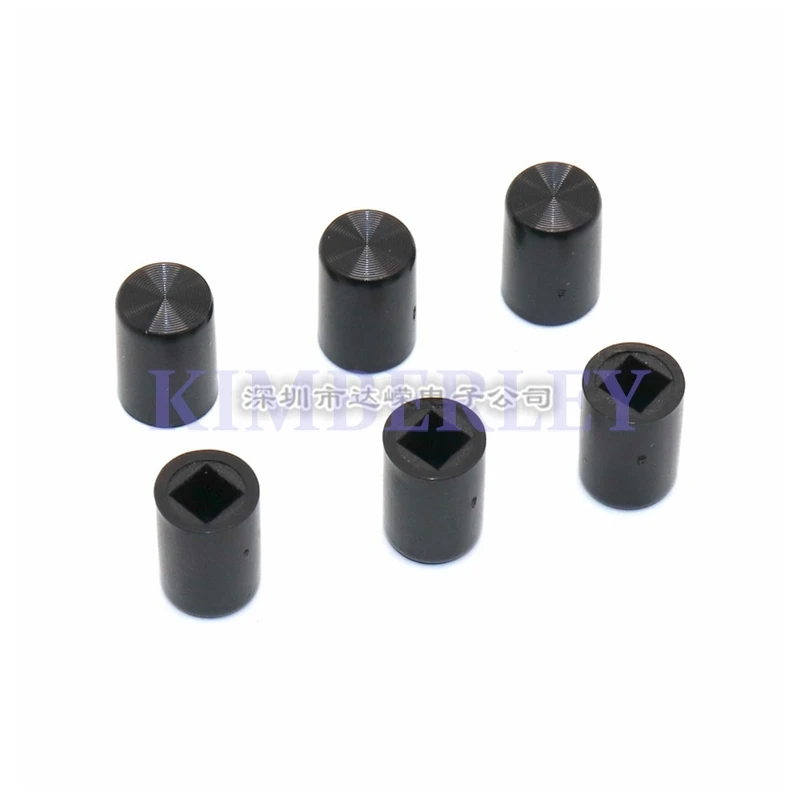 50PCS 6.5 X 10MM Plastic Key Cap Tap The Switch Key Cap Black Sun Print Switch Cap Square Hole 3.2MM