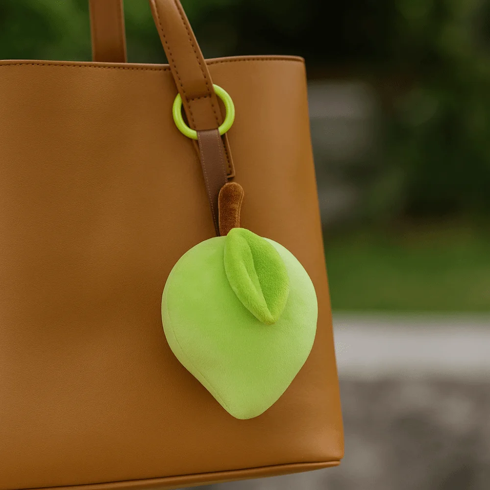 

Cute Mango Fruit Key Chain Cartoon Orange Bag Pendant Lanyard Birthday Gift Key Ring Backpack Accessories