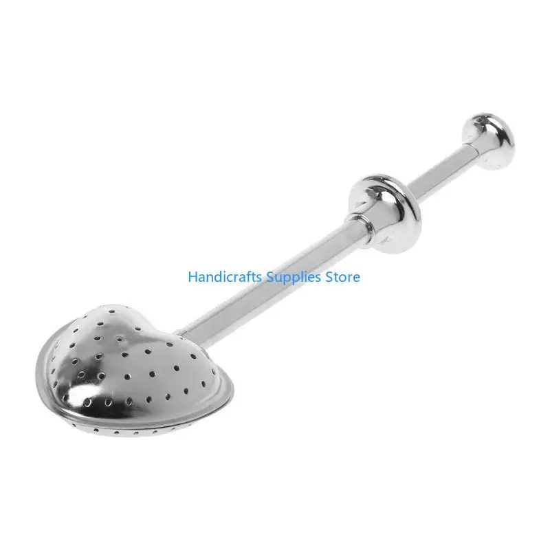 R1WA Heart Stainless Steel Loose Tea Infuser Spoon Strainer Filter Herbal