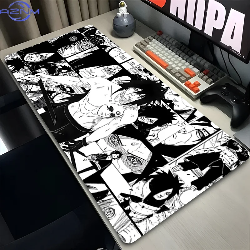 Mouse pad PC Computer Gamer keyboard pad Designed specifically e-sports Gaming accessories Naruto Black and white anime Mousepad