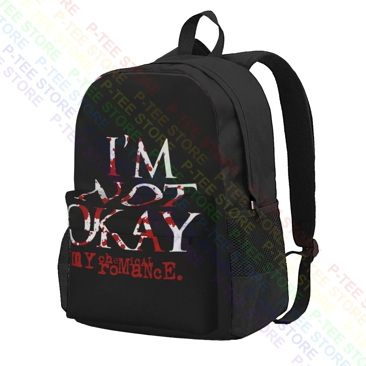 My Chemical Romance I'M Not Okay Large Capacity Backpack Hot Beach Bag Storage Bag Outdoor Running