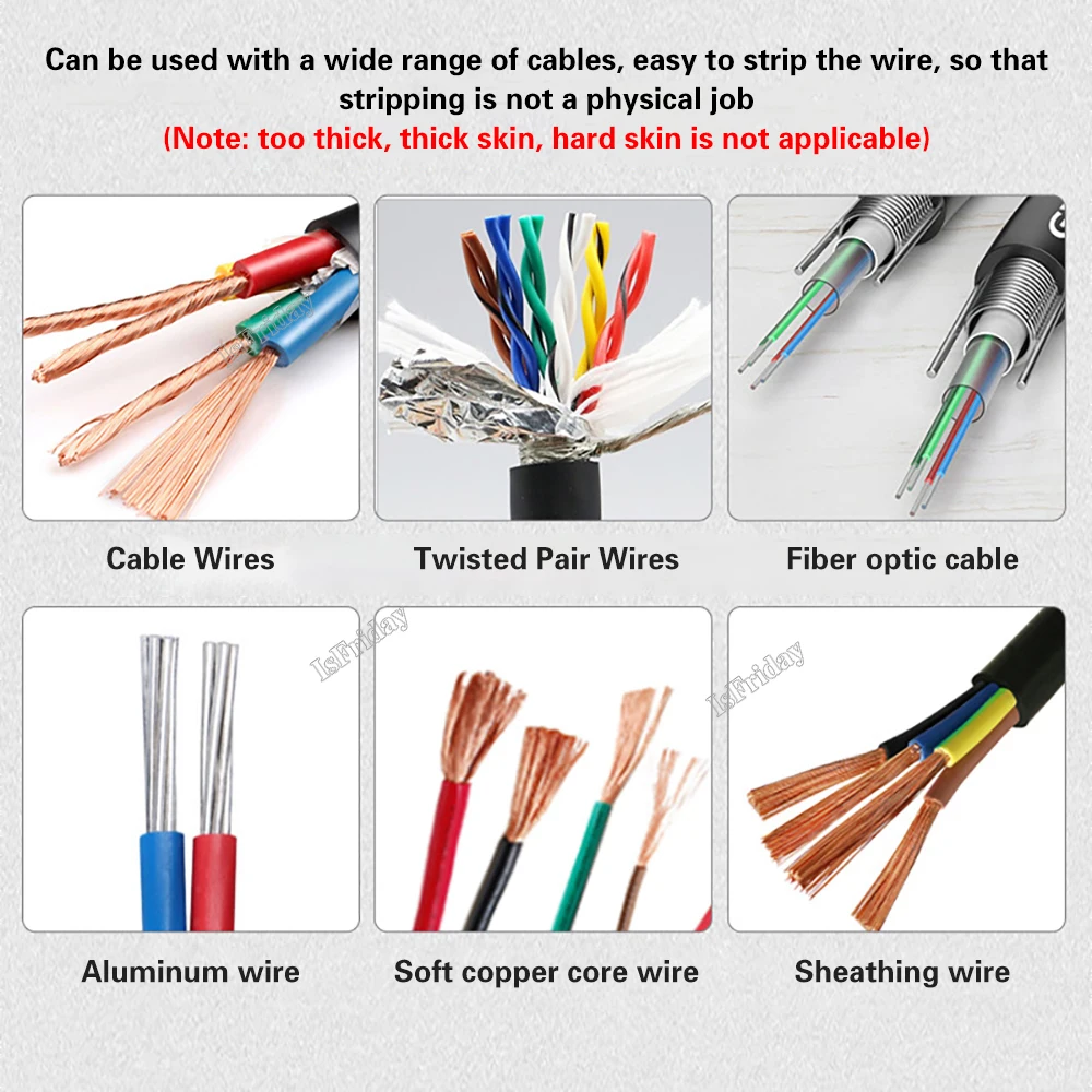 Wire Stripper Machine 2-21mmWire Stripping Machine Automatic Wire Stripper Pliers Portable For Scrap Copper Wire Cable Recycling