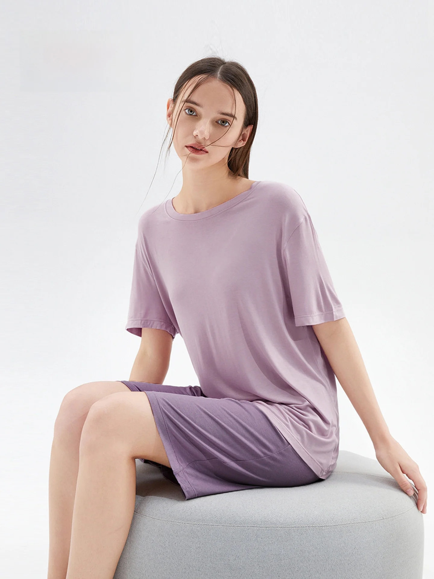 chundu-women's-sleepwear-2026-new-cotton-short-sleeve-simple-style-beautiful-high-end-unique-home-clothes-soft-round-neck-pul