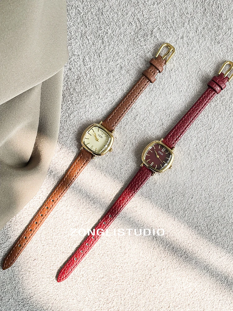New Luxury Sugar Cube Women'S Watch Stylish And HighEnd Small Dial Exquisite And Versatile Premium Selection For Women'S Gifts