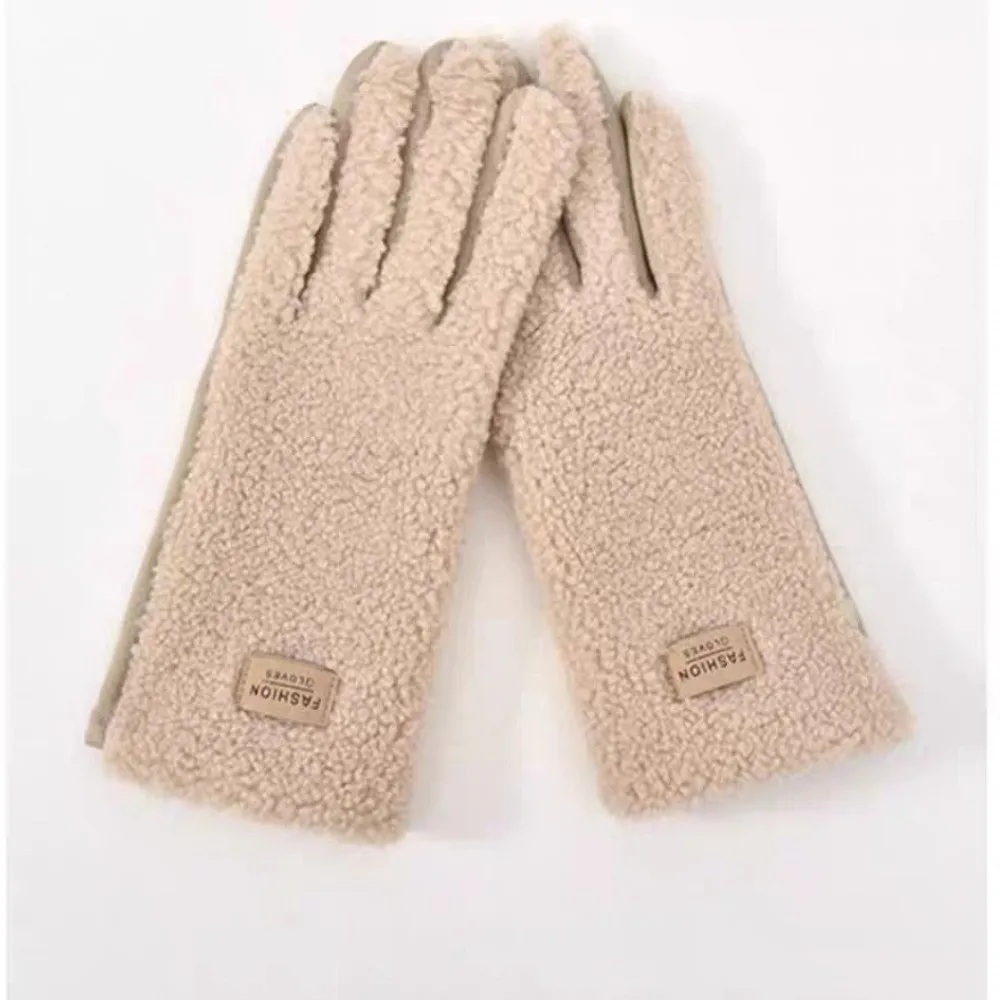 قفازات شتوية من الصوف القطبي، شاشة قابلة للمس، قفازات كاملة الأصابع تعمل باللمس، قفازات تزلج دافئة مقاومة للرياح