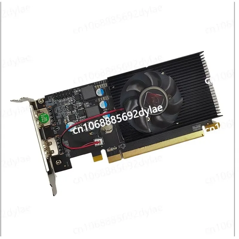 

Графическая карта с двумя экранами HDMI HD 6570, 2G, видеокарта высокой четкости для офиса и дома, карта с ножом полувысоты
