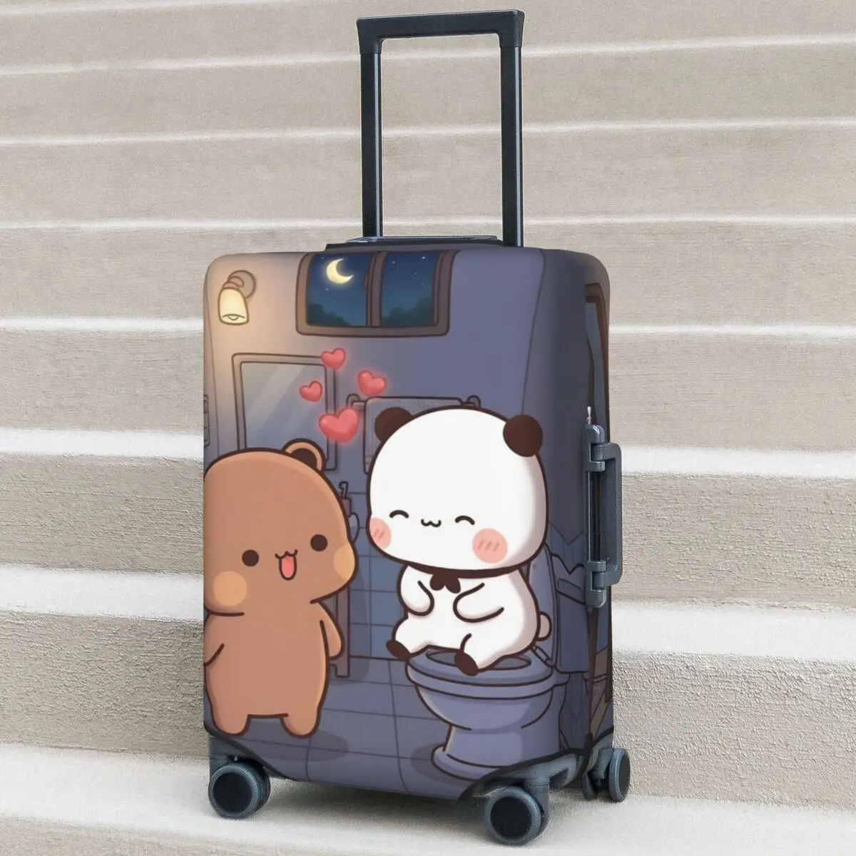 

Чехол для чемодана с рисунком Panda Bubu Dudu, защитный чехол для багажа, аксессуар для путешествий и деловых поездок