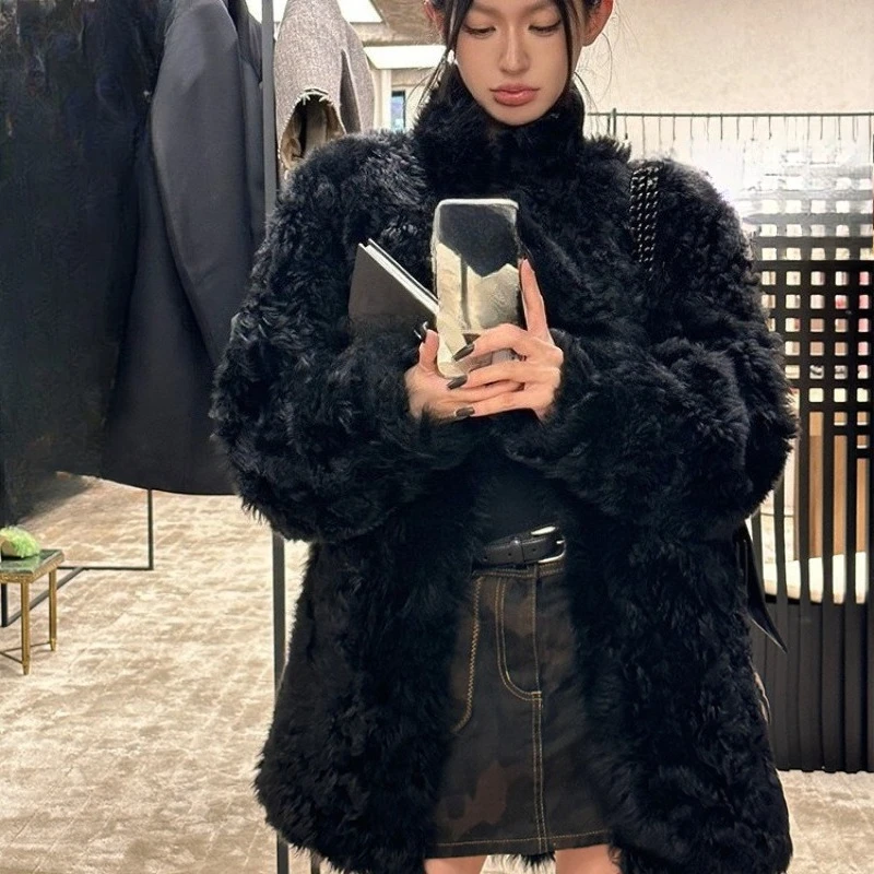 Koreaanse Mao Mao-jas voor dames, milieuvriendelijke bontjas, comfortabel temperament, mooi, winterkleding