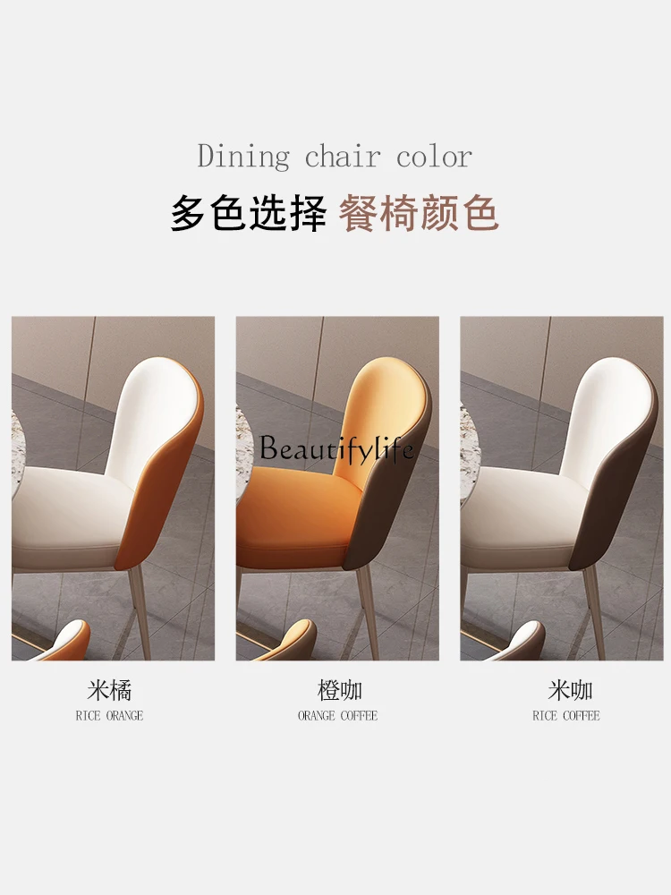 Stone Plate Dining Tables and Chairs Set Rotating Retractable Folding round Rice Table