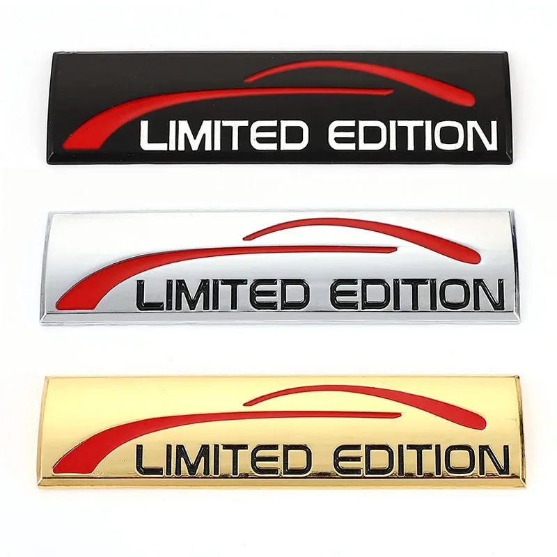 3D Metal Car Sticker Chrome Limited Edition Emblem Badge Decal for BMW Audi Honda Opel Lada Toyota Chevrolet Hyundai Ford Yamaha