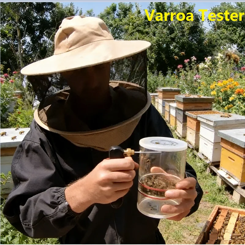 

CO2 Varroa Tester Test Bottle Bee Mite Monitoring for Accurate Varroa Mite Infestation Detection Honeybee Varroa Easy Check