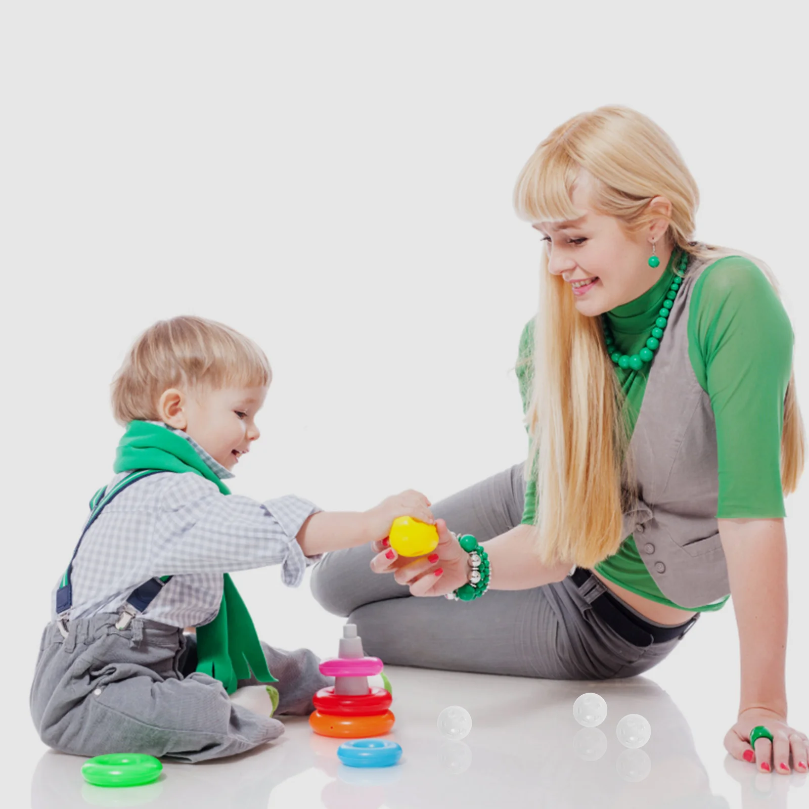 

30pcs White Balls For Baby Safe Non-Toxic Sound Making Inserts For Diy Crochet Animal Puppets Craft Projects Infant Shaking