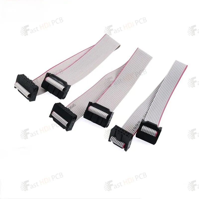 FC 시리즈 2.54mm 회색 리본 케이블 8/10/20/40/64 핀, JTAG, LCD 화면, 아두이노, 디버깅용 이중 행 사전 조립된 IDC 케이블