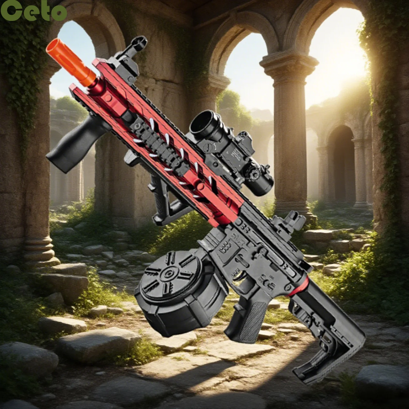 Brinquedos elétricos do blaster da bola do gel de m4/m416, blaster manual/automático ecologicamente correto da bola do respingo, apropriado para jogos de tiro ao ar livre