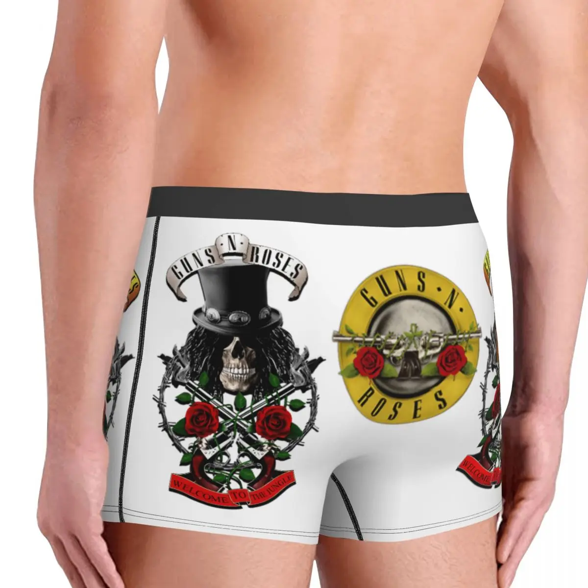 Slash Guns N Roses Men Underwear Cozy Welcome To The Jungle Shorts Boxer Briefs