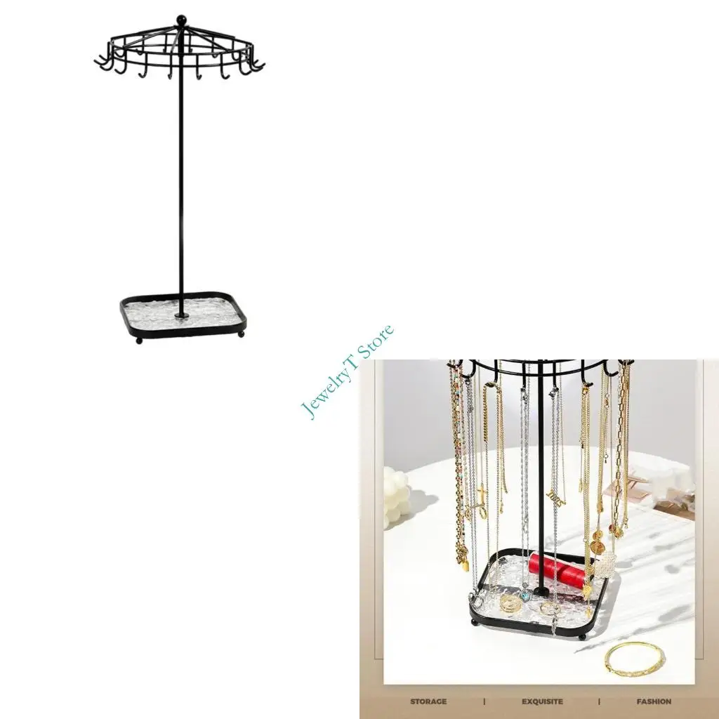 

LX9D Multipurpose Rotating Jewelry Organizers Metal Reinforced Acrylic Structure Suitable for Retail Home Decoration Use