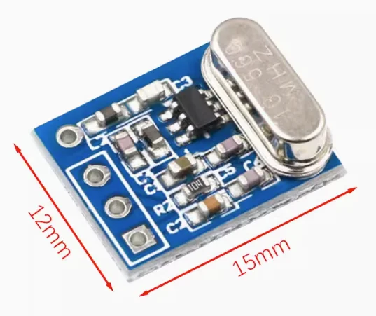 1Set 2Pcs 433MHZ Wireless Transmitter Receiver Board Module SYN115 SYN480R ASK/OOK Chip PCB for arduino